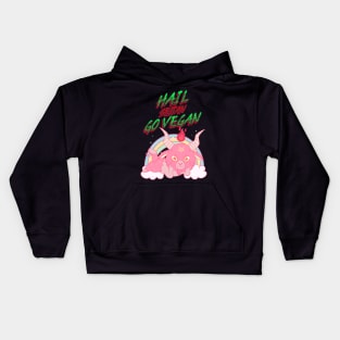 Hail Seitan Go Vegan Kids Hoodie